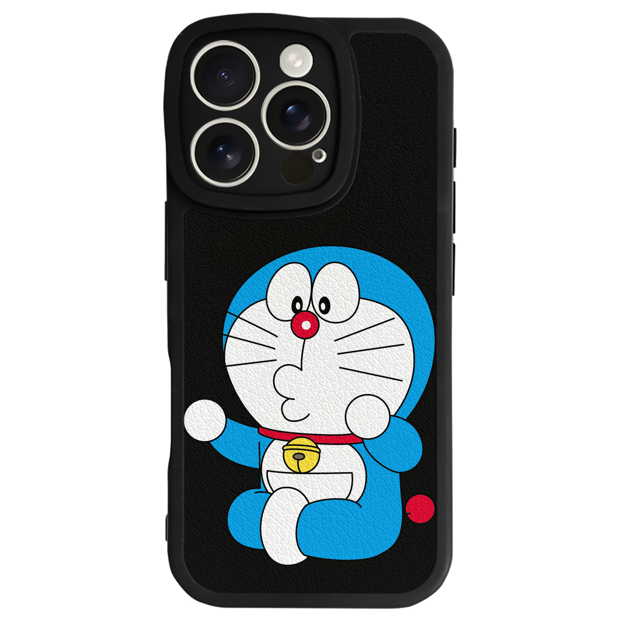 （画像用） ドラえもん Doraemon 【iPhone 16シリーズ対応】シリコンスマホケース（レザー調） 材質：シリコン